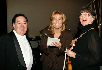 Hector Salazar, Karen Sharp, and Violist Anita Gendler